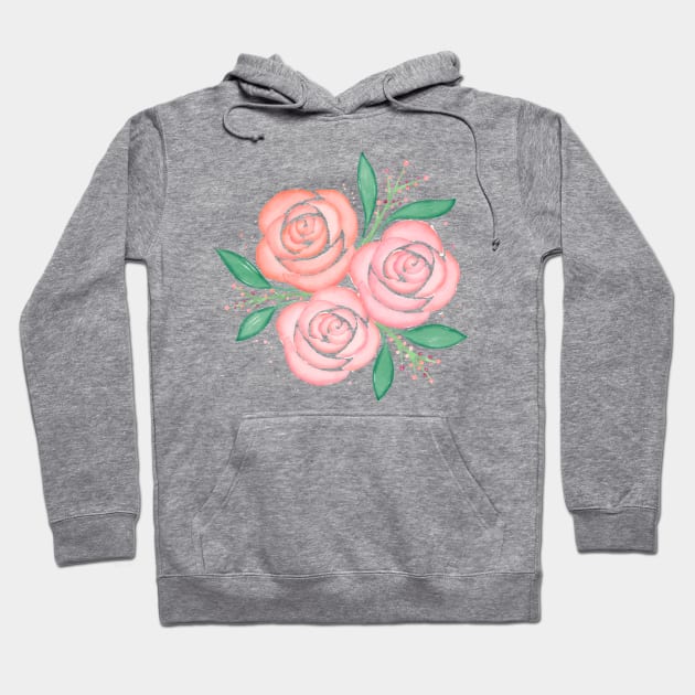 Spring roses Hoodie by CalliLetters